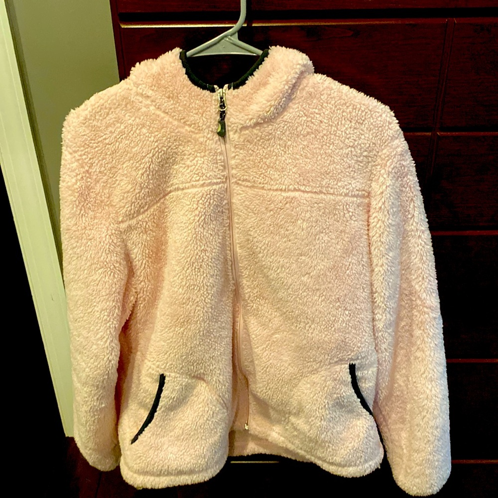 Free Country pink full zip pink soft fleece